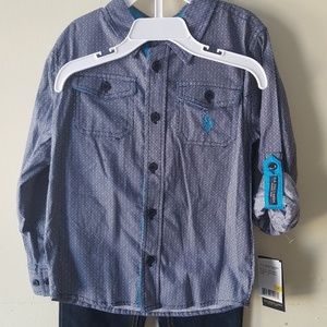 3 piece boy's set US polo assn.